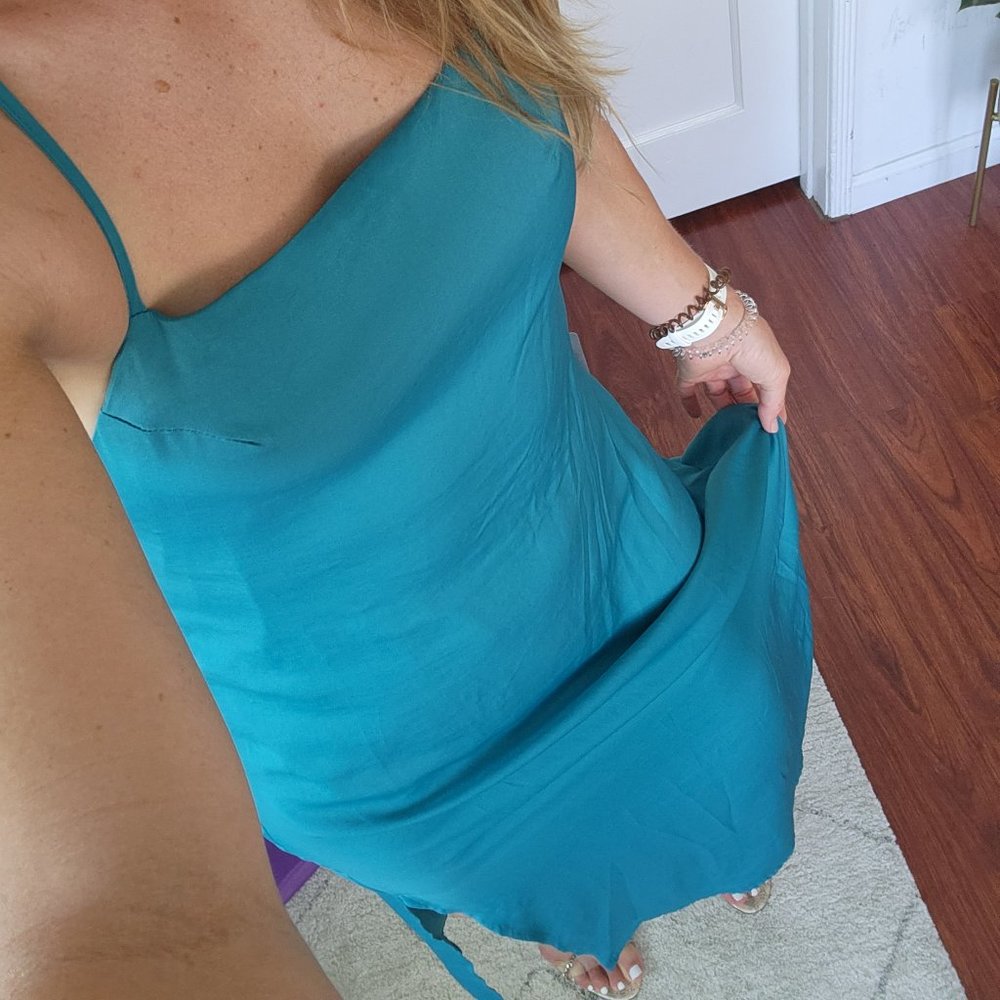 Power of chic satin midi dress NWT